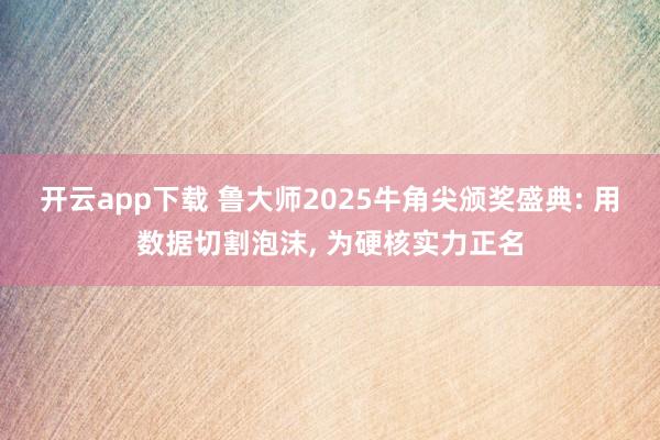 开云app下载 鲁大师2025牛角尖颁奖盛典: 用数据切割泡沫， 为硬核实力正名
